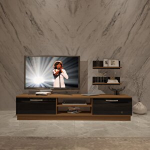 Eko 4b Slm Dvd Tv Ünitesi Tv Sehpası Ceviz-Siyah