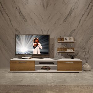 Eko 4 Mdf Dvd Tv Ünitesi Tv Sehpası Beyaz Pera