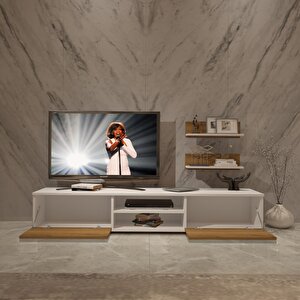 Eko 4 Mdf Dvd Tv Ünitesi Tv Sehpası Beyaz Pera