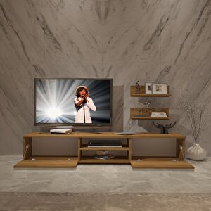 Eko 4 Mdf Dvd Tv Ünitesi Tv Sehpası Naturel Pera