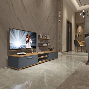 Eko 4 Mdf Dvd Tv Ünitesi Tv Sehpası Pera Antrasit