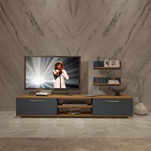 Eko 4 Mdf Dvd Tv Ünitesi Tv Sehpası Pera Antrasit