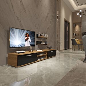 Eko 4 Mdf Dvd Tv Ünitesi Tv Sehpası Pera Siyah