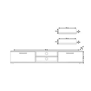 Eko 4 Mdf Dvd Tv Ünitesi Tv Sehpası