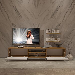 Eko 4 Mdf Dvd Silver Tv Ünitesi Tv Sehpası Pera Beyaz