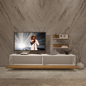 Eko 4 Mdf Std Silver Tv Ünitesi Tv Sehpası Beyaz Pera