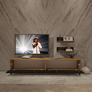 Eko 4 Mdf Std Silver Tv Ünitesi Tv Sehpası Pera Siyah