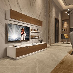 Eko 5b Slm Std Tv Ünitesi Tv Sehpası Beyaz - Ceviz