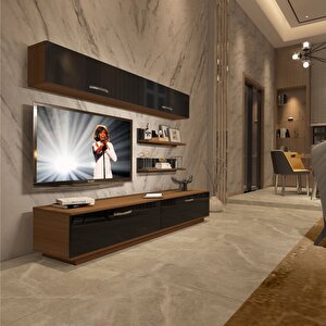 Eko 5b Slm Std Tv Ünitesi Tv Sehpası Ceviz-Siyah