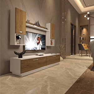 Eko 5dab Mdf Std Tv Ünitesi Tv Sehpası Beyaz Pera