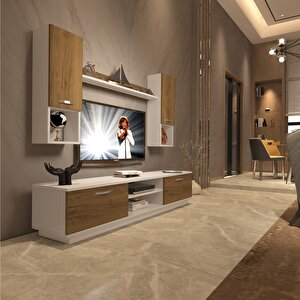 Eko 5dab Mdf Dvd Tv Ünitesi Tv Sehpası Beyaz Pera