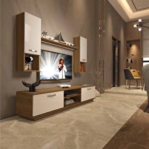 Eko 5dab Mdf Dvd Tv Ünitesi Tv Sehpası Pera Beyaz