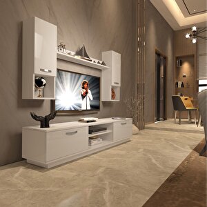 Eko 5dab Slm Dvd Tv Ünitesi Tv Sehpası Parlak Beyaz
