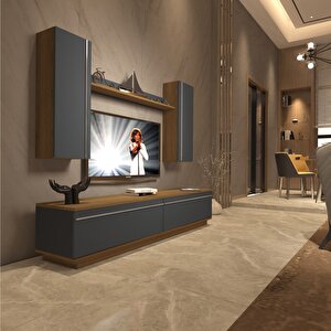 Eko 5db Mdf Std Tv Ünitesi Tv Sehpası Pera Antrasit