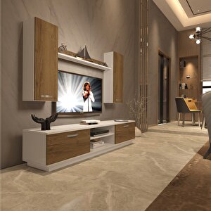 Eko 5db Mdf Dvd Tv Ünitesi Tv Sehpası Beyaz Pera