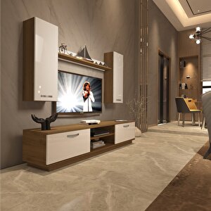 Eko 5db Mdf Dvd Tv Ünitesi Tv Sehpası Pera Beyaz
