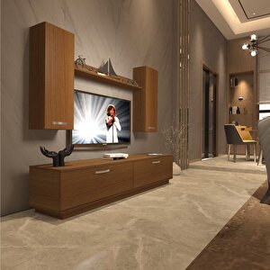 Eko 5db Slm Std Tv Ünitesi Tv Sehpası Naturel Ceviz