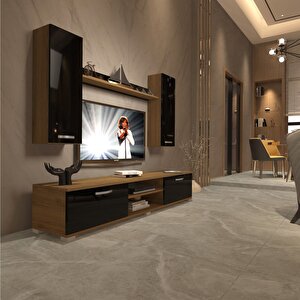 Eko 5d Mdf Dvd Tv Ünitesi Tv Sehpası Pera Siyah