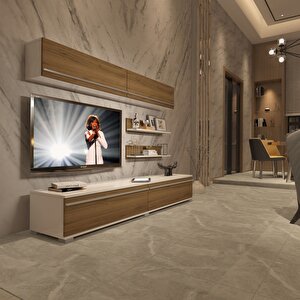 Eko 5 Mdf Std Tv Ünitesi Tv Sehpası Beyaz Pera