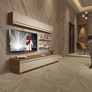 Eko 5 Mdf Std Tv Ünitesi Tv Sehpası Pera Beyaz
