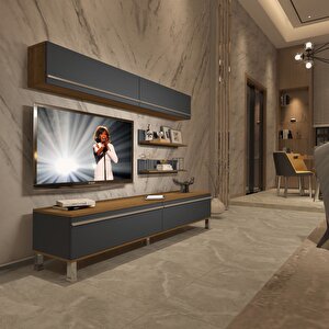 Eko 5 Mdf Std Krom Ayaklı Tv Ünitesi Tv Sehpası