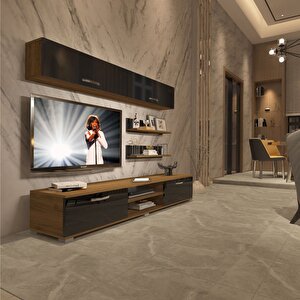 Eko 5 Mdf Dvd Tv Ünitesi Tv Sehpası Pera Siyah