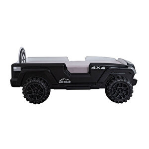 Arabalı Yatak, Jeep Süperlüx Ledli Arabalı Yatak, 90x190 Cm