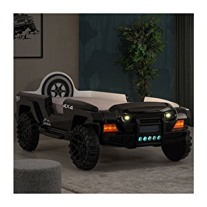 Arabalı Yatak, Jeep Süperlüx Ledli Arabalı Yatak, 90x190 Cm