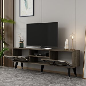 Lidya Tv Stand Ceviz-gümüş