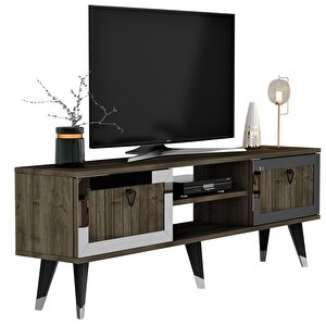 Lidya Tv Stand Ceviz-gümüş