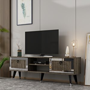 Lidya Tv Stand Ceviz-gümüş