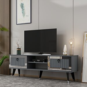 Lidya Tv Stand Antrasit-gümüş