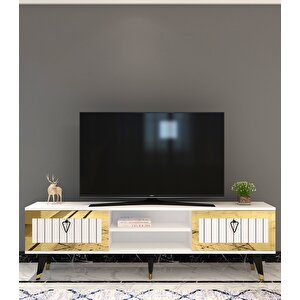 Lidya Tv Stand Beyaz-altin