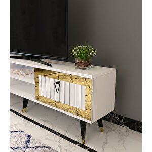 Lidya Tv Stand Beyaz-altin