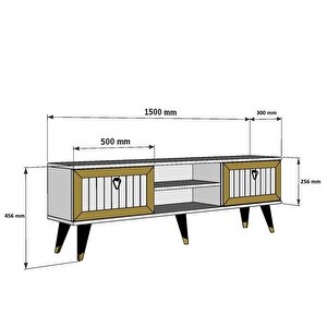 Lidya Tv Stand Beyaz-altin