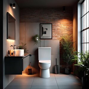 Turavit Omega Beyaz Kanallı Duvara Sıfır Klozet Takımı Omg1303, Nkp İnci Yavaş Kapak