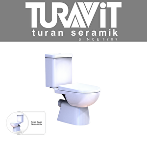 ALZ6006 Alize Kanallı Arkadan Çıkışlı Klozet, Nkp Yavaş Kapak