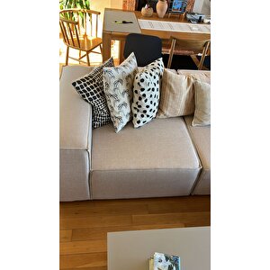 Mode Soft 2 Modül Köşe Takımı 05 Numara Bej Keten Kumaş(dairenize Teslim) Bej