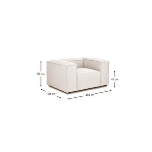 Mode Soft Tek Modül Berjer 33 Tarçın Keten Kumaş İşbir Sünger(Evinize Teslim) Tarçın