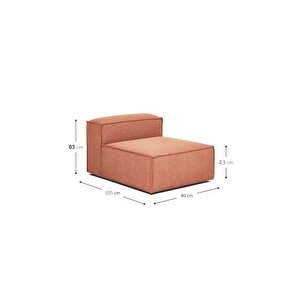 Mode Soft Orta Modül 33 Tarçın Keten Kumaş İşbir Sünger (dairenize Teslim) Tarçın