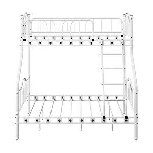 Argimo İmaj 3 Kişilik Metal Beyaz Ranza 90x190 Ve 140x190