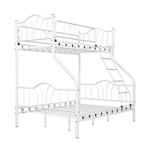 Argimo İmaj 3 Kişilik Metal Beyaz Ranza 90x190 Ve 140x190
