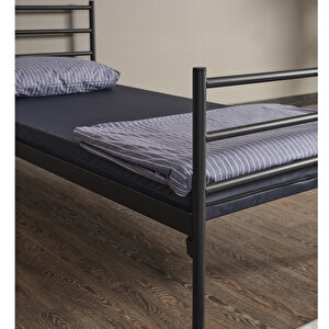Linda Metal Siyah Ranza 90x190