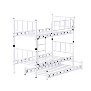 Argimo Zambak Yavrulu 3 Kişilik Metal Mavi Ranza 90x200