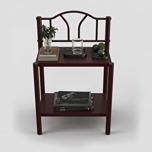 Bella Retro Ferforje Komodin Bordo