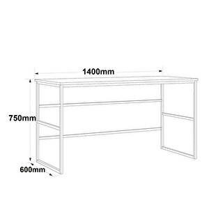 Atlantis Metal Çalişma Masasi140cm
