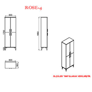 Rose-4 Mutfak Dolabi Rs02
