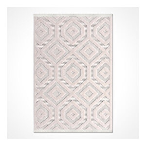 Alice Geometrik Desen Krem Halı 611404 100x200 cm