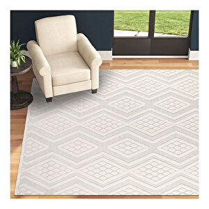 Alice Geometrik Desen Krem Halı 611407 120x180 cm