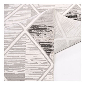 Ghost Gri Geometrik Desen Halı 616111 120x180 cm